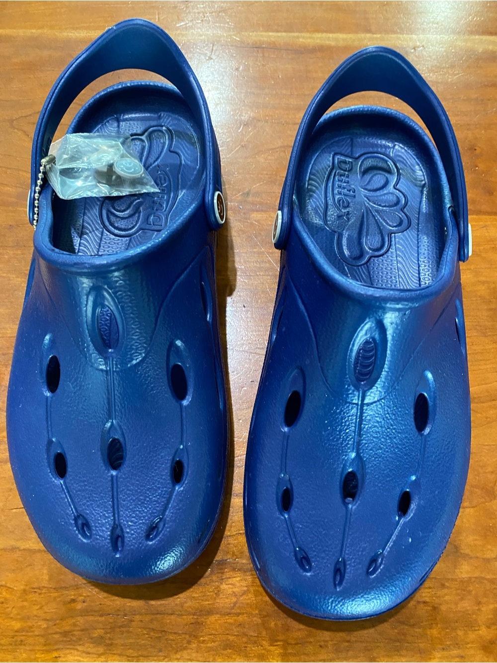 Men's Navy Blue Slip-On Foam Clogs